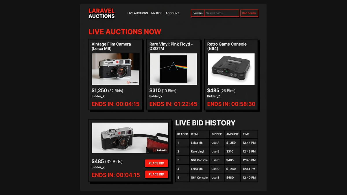 Lelang Online auction platform interface