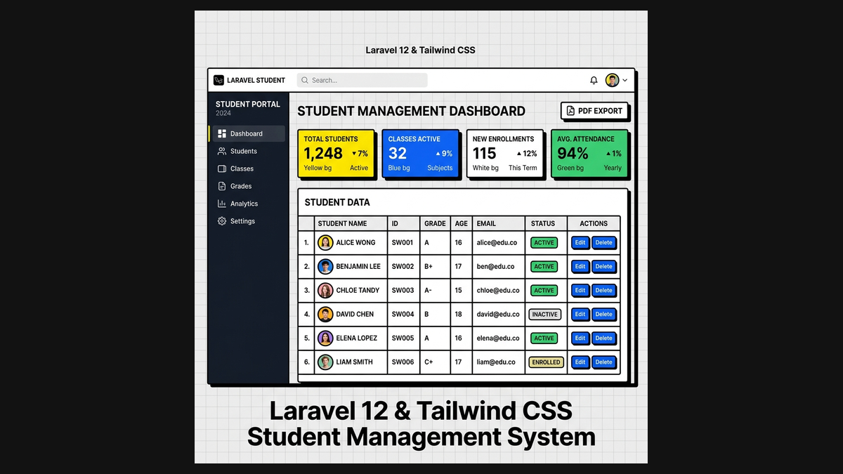 Student Management System admin interface